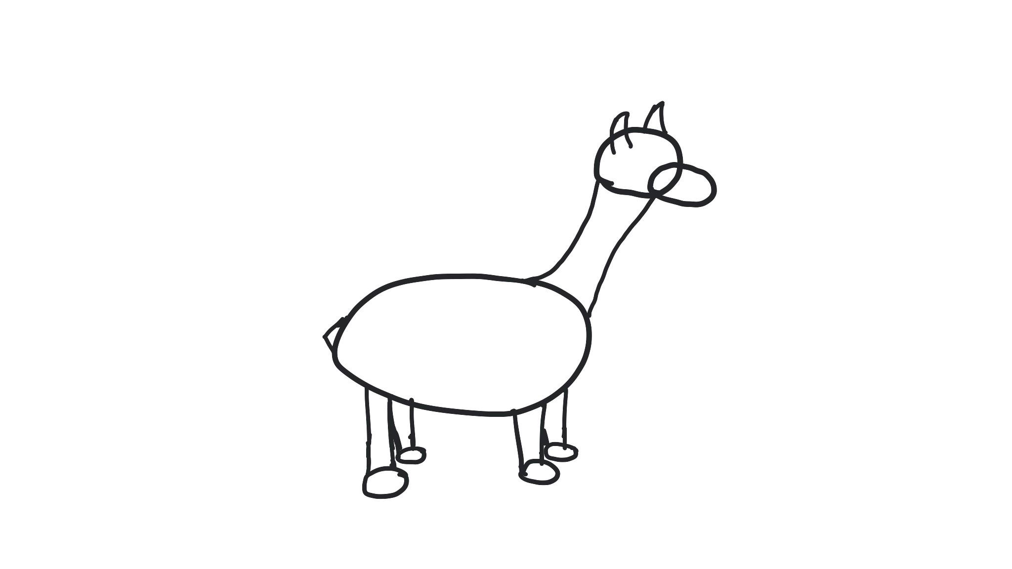 Lama zeichnen: So gelingt es | FOCUS.de